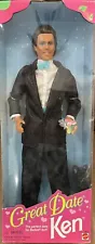 Vintage Great Date Ken Doll 1996 Mattel 14837 Black Suit Barbie Dream Date Nrfb