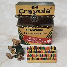 Boyds Bear Crayola Treasure Box Binney's Big Box of Crayons w/Smith McBearsley