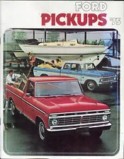 Ford F-100 F-150 F-250 F-350 Pickups 1975 USA market full colour sales brochure