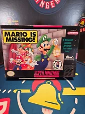 Mario Is Missing! (Nintendo SNES) CIB