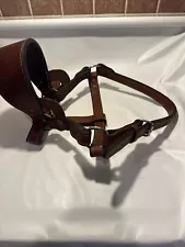 Heavy Duty Leather Halter for a Normal sized horse