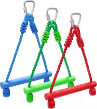 3-Pack Ninja Monkey Bars for Kids - Trapeze Swing Bars, Obstacle Course Set