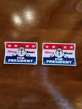 New:2 pack of Small Hamm's Bear for President Patches