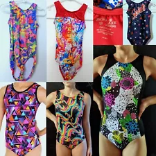 Snowflake Designs Gymnastics Leotards Lot of 6 or $14 for Each Multi-Color CM