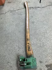 Vintage Chopper 1 Wood Log Splitting Axe Nice Wood Handle, made in the USA