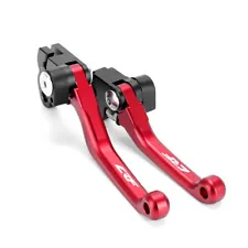 CNC Pivot Brake Clutch Lever For HONDA CRF150F CRF230F CRF250F CRF 250F Pair Red (For: Honda CRF250F)