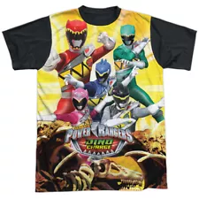 Power Rangers Charged For Battle Adult Costume T Shirt (Black Back), S-3XL