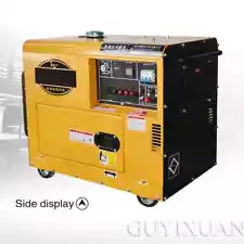 Small Household Automatic Silent Diesel Generator Set 5000w / 220V Motor Set