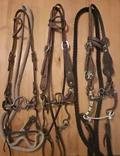 Horse Bridles with Bits Headstalls Reins