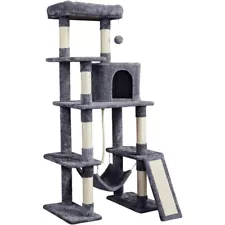 Cat Tree Cat Tower, 63in Multi-Level Cat Tree for Indoor Cats Kitten, Used