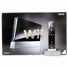 Nintendo Wii Black Console ( Manufacturer production end ) RVL-S-KJ Japan NEW