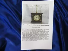 Horolovar Flying Pendulum Clock (Ignatz) Owner's Manual - Operation And Care