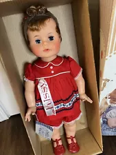 Vintage 1961 Ideal Kissy Doll New In Box With Tag All Original And Factory Kept!