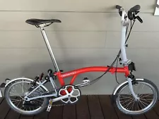 Brompton folding bike 6 speed - Mid Bar- C Line Explore