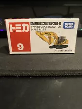 TOMICA #9 KOMATSU EXCAVATOR PC200-10 1/122 SCALE NEW IN BOX USA STOCK/SELLER