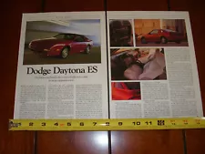 1990 DODGE DAYTONA ES - ORIGINAL ARTICLE