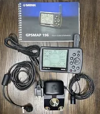 Garmin Gpsmap 196 12-Level Grayscale Display Aviation Portable GPS Receiver EUC!