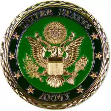 United States Army Challenge Coin Brass Collectible with Enameled Coloring