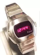 Vintage Pulsar P3 LED Watch Clean,Working