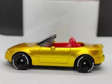 Hot Wheels Prototype Factory Test Color Gold-91 Mazda MX-5 Miata-No Tampo-RR