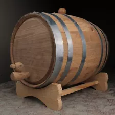 5 Liter Oak barrel with Galvanized hoops great for whiskey, Tequila or Spirits