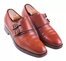 Polo Ralph Lauren x Crockett & Jones Made in ENGLAND Double Monk Strap Shoes 8.5