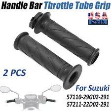 For SUZUKI Grips & Throttle Tube Set GSXR 600 750 1000 V-STROM DL 650 AN400 US (For: Suzuki GSXR600)