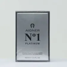 Etienne Aigner No 1 Platinum Eau de Toilette for Men 3.4oz Spray, NEW IN BOX!