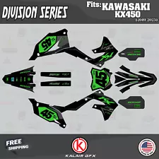 Graphics Kit for KAWASAKI KX450 (2019-2023) Division Series - Green Shift