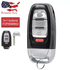 For 2010 2011 2012 2013 2014 2015 2016 Audi A4 A5 Q5 Remote Key Fob IYZFBSB802 (For: 2014 Audi Q5)