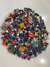 HUGE 491 DICE LOT antique vintage modern speckled jumbo & more dice 070524gBEZDD