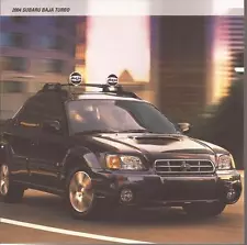 2004 Subaru Baja Turbo original sales brochure MINT