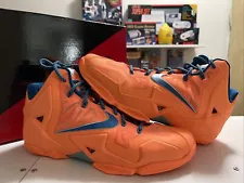 Nike LeBron XI 11 Atomic Orange Seize 10.5 (616175-800) LBJ