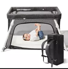 Guava Lotus Travel Crib with Lightweight Backpack Design | Certified Baby Safe