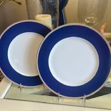 Wedgewood Hibiscus Blue Dinner Plate set of 2