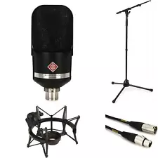 Neumann TLM 107 Large-diaphragm Condenser Microphone with Shockmount, Stand, and