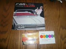 1962 Oldsmobile F-85 Sales Brochure & Factory Colors Brochure - - Two for One