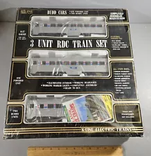 K-LINE K-1935 RDC 3 UNIT AMTRAK BUDD CARS 1 POWERED, SEALED BOX SET