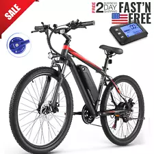 500W Electric Bike for SALE,26'' Mountain Bike 21Speed Commuter Ebike 48V Motor#