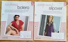 SALE ð¥BERGERE OF FRANCE ~ PATTERNS FOR SLIPOVER & CROCHET BOLERO IN 6 & 4 SIZES