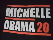 "Michelle Obama 20" Woman’s T Shirt Black Gildan 100% Heavy Cotton Size 5X NWOT