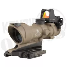 Trijicon ACOG 4×32 ECOS Tritium Scope FDE Amber Crosshair w/ RMR TA01-D-100555