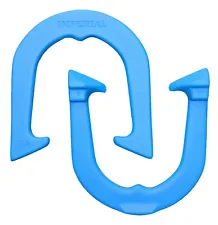 Imperial Pro Professional Pitching Horseshoes- Blue, One Pair, Made in USA