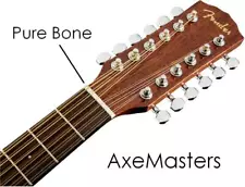 MusicianAtHeart Slotted BONE NUT handmade for FENDER 12 STRING Guitar