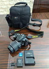 Nikon D5100 16.2MP DSLR w/ Nikon DX AF-S Nikkor 18-55mm Lens Camera Bundle