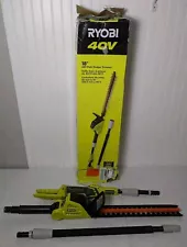 RYOBI 40V Pole Hedge Trimmer 18" Dual-Action Blades Cordless RY40603 (Tool-Only)