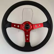 tiypeor Universal Cars Racing Car Racing Steering Wheels PU 14 inch Drifting Spo