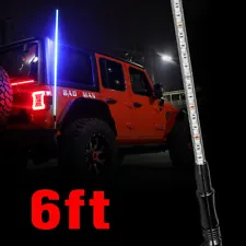 6ft Remote LED Whip RGB Chasing Antenas LED Light For UTV Truck ATV Polaris SALE