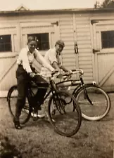 1938 Young Men Boys Riding Bicycles Bikes Fun Exercise Original Photo P11zc14