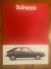 1981 Volkswagen VW Scirocco Sales Brochure - 12 pages - #W64-531-6021 - Nice!